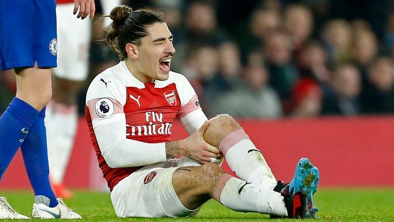 Bellerin's knee injury further weakened Arsenal's defence